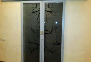 Двери в алюминиевой обвязке в проекте Мюзик-Холл