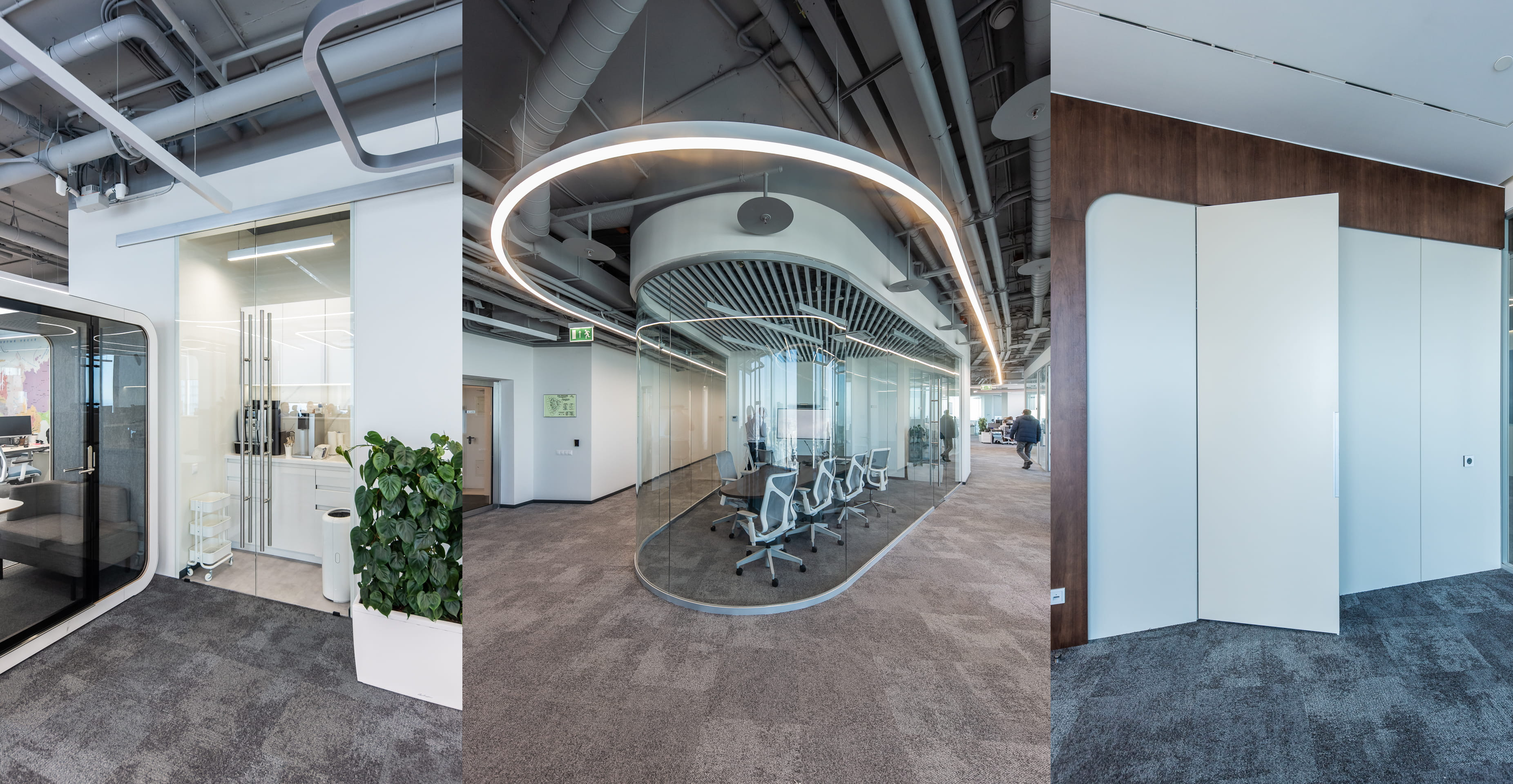 Фото проекта: Установка перегородок, дверей, панелей и мебели в Pesco Switzerland AG. Изображение № 6